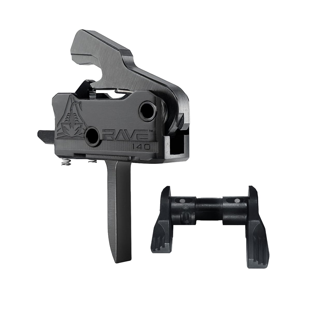 Rise Armament RAVE 140 3.5 lb Flat Super Sporting Trigger Single-Stage Drop-In, Black