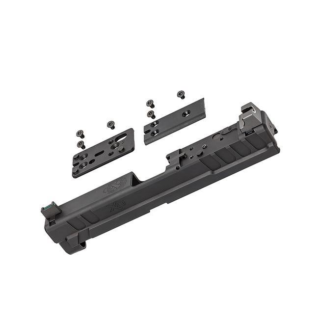 Springfield XD Slide Assembly, W/ OSP Plate, fits 4" 9mm Springfield XD, Anodized Finish, Black