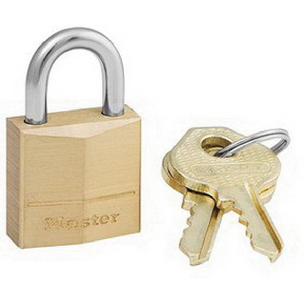 Master Lock Padlock, Brass - 120D