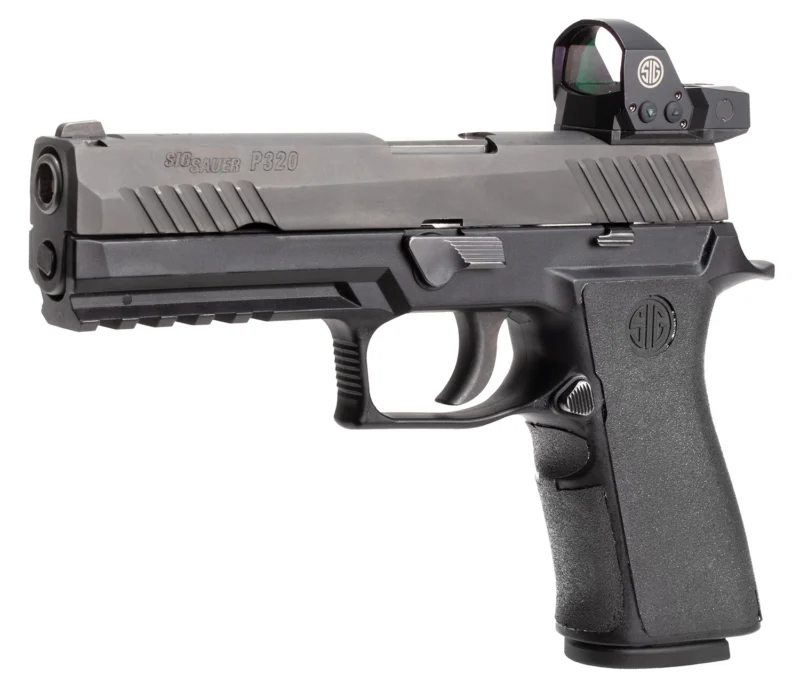 Hogue 17680 Wrapter Adhesive Grip made of Rubber with Black Finish Grain Texture for Sig P320 Full Size with Medium X Series Module