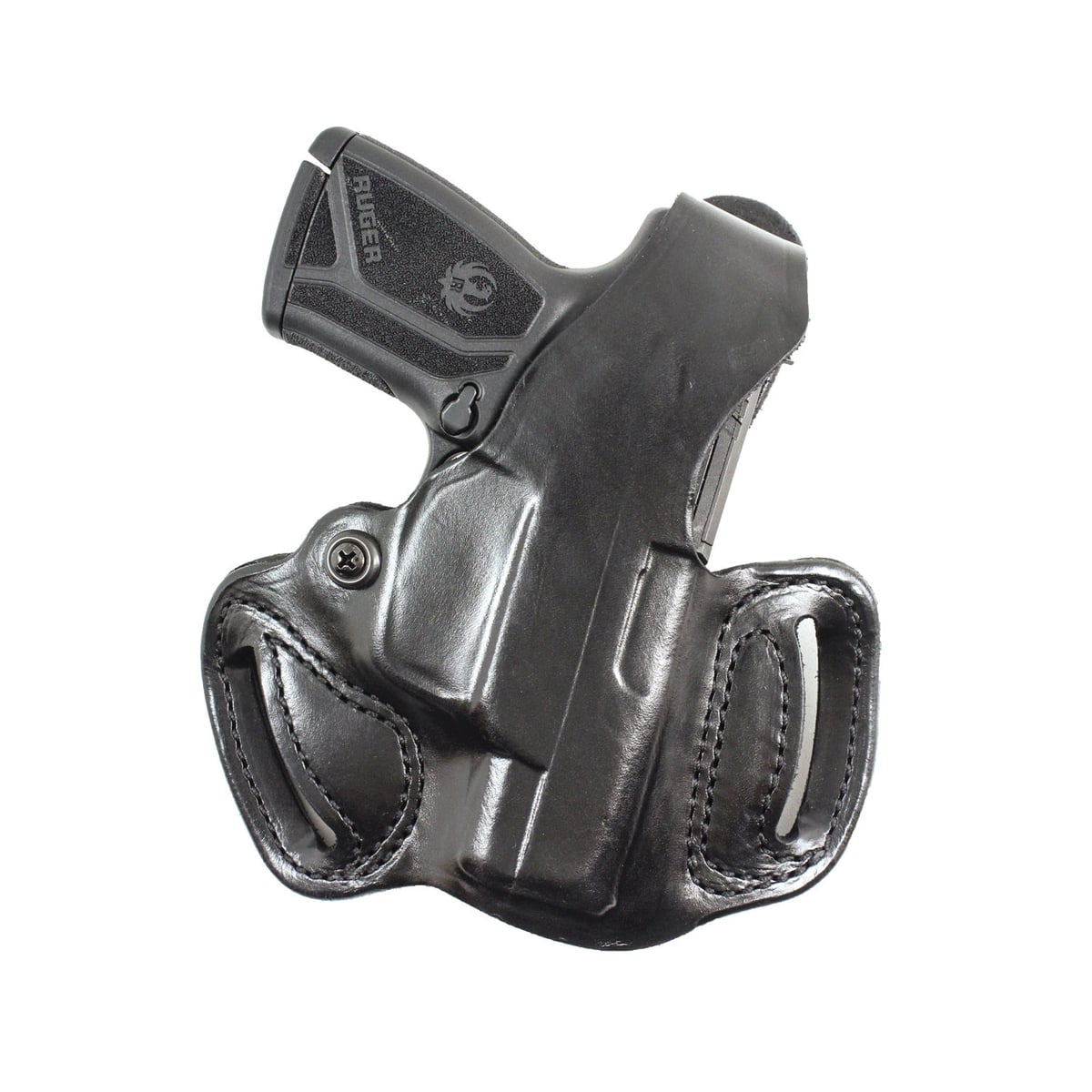 DeSantis Gunhide Mini Slide Rost Martin RM1C OWB Holster RH Leather Black - Durable and Reliable Fit - 086BA1ZZ0