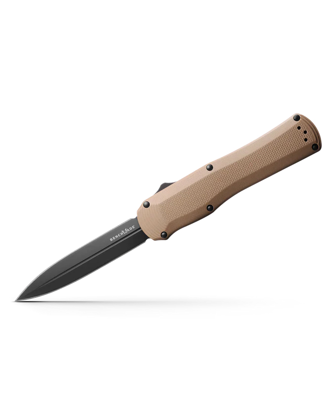 Benchmade Autocrat OTF Dagger Point Knife, Coyote Brown - 3400BK-2