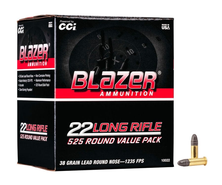 CCI Blazer 38gr RN 22 LR Ammo, 525rds - 10022