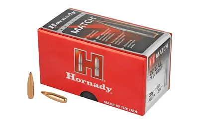 Hornady MATCH 22CAL .224 75GR 100CT