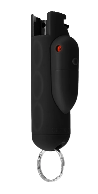 Guard Dog Accufire 2 Laser Target Keychain Pepper Spray w/ SnapShot Release, Black