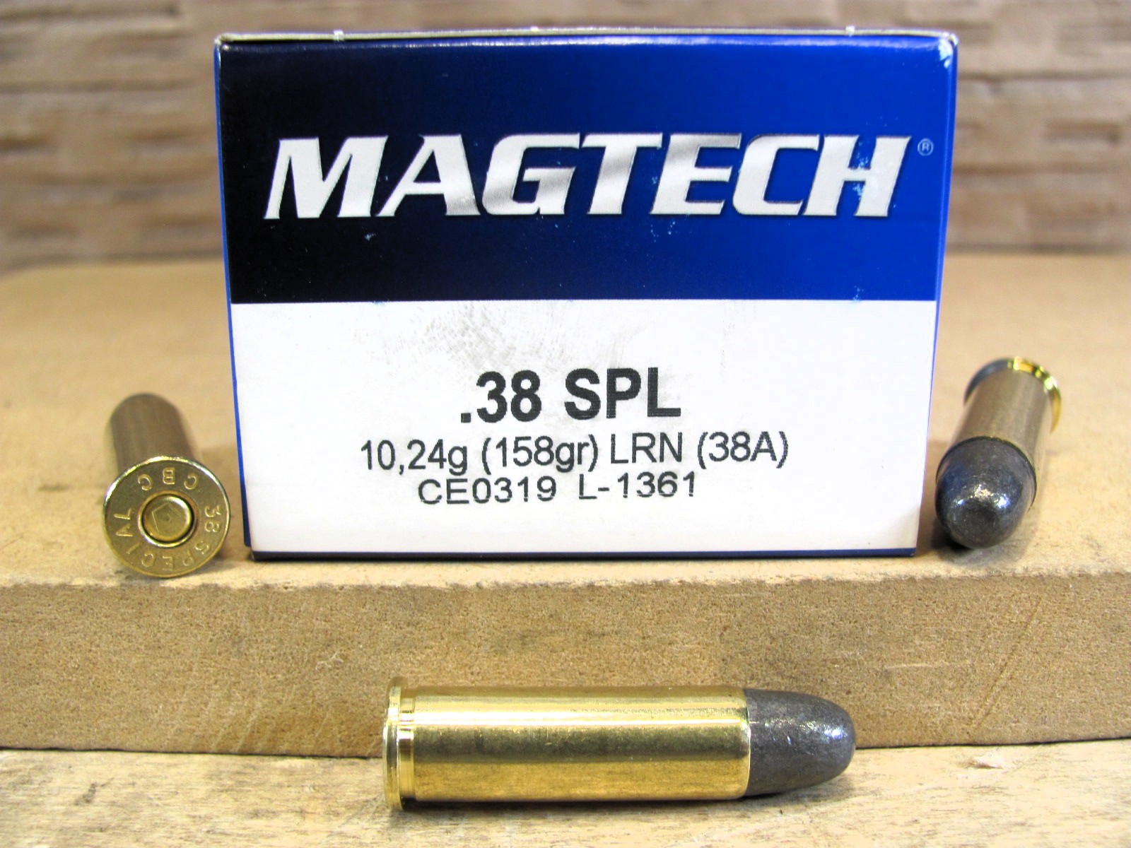 1000 Round Case – 38 Special 158 Grain LRN Magtech Ammo – 38A