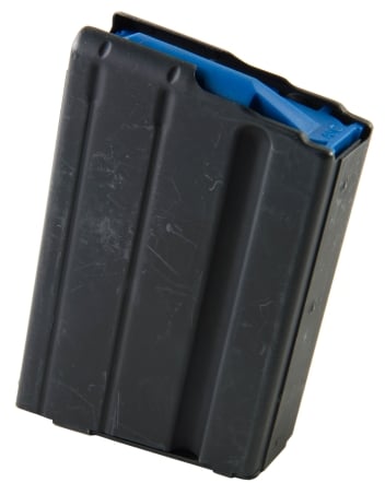 ASC Magazine: AR-15: 6.5 Grendel 10rd Capacity Black MArlube Stainless Steel Blue Follower - 10-65-SS-BM-BL-ASC