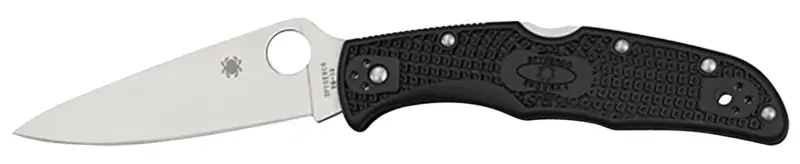 Spyderco C10FPBK Endura 4 Lightweight 3.75" Folding Plain Satin VG-10 SS Blade/Purple Bi-Directional Texturing FRN Handle Includes Pocket Clip