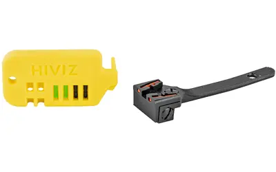 HIVIZ ADJ REAR SIGHT S RVLVR GR/RD