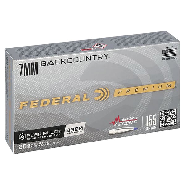 Federal Terminal Ascent 7mm Backcountry 155 gr PT 20rds