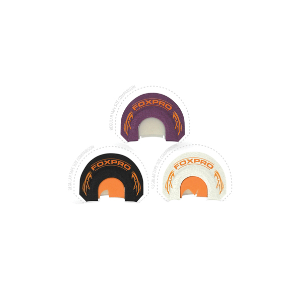 FoxPro Crooked Spur Combo Turkey Mouth Call Combo Pack, Black/Purple/White