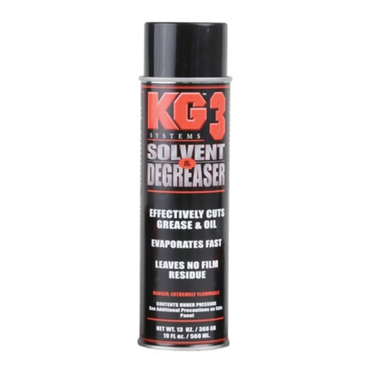 KG Industries KG-3 Solvent/Degreaser, 13 oz Aerosol Can