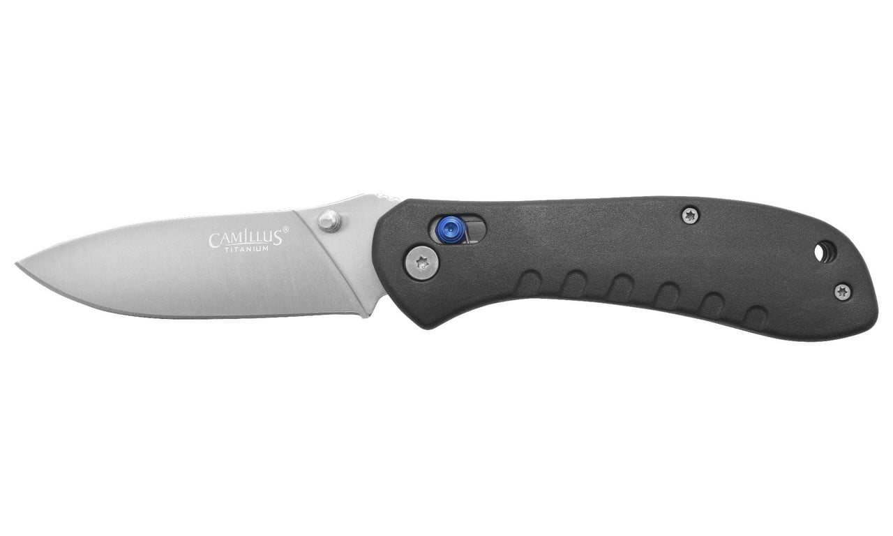 Camillus Rovax Folding Drop Point Knife, Black - CAM-19618