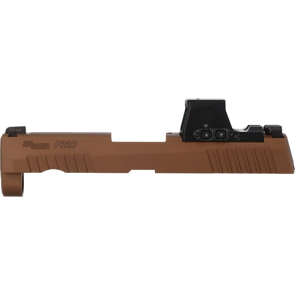 Sig Sauer Optic Ready Slide Assembly Fits P320 Carry/P320 Compact, Coyote Brown - Durable and Reliable - 8901569