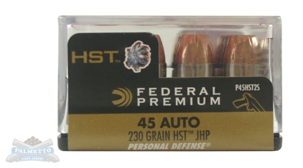 Federal 45 Auto/ACP 230gr HST Ammunition 20RDS - P45HST2S
