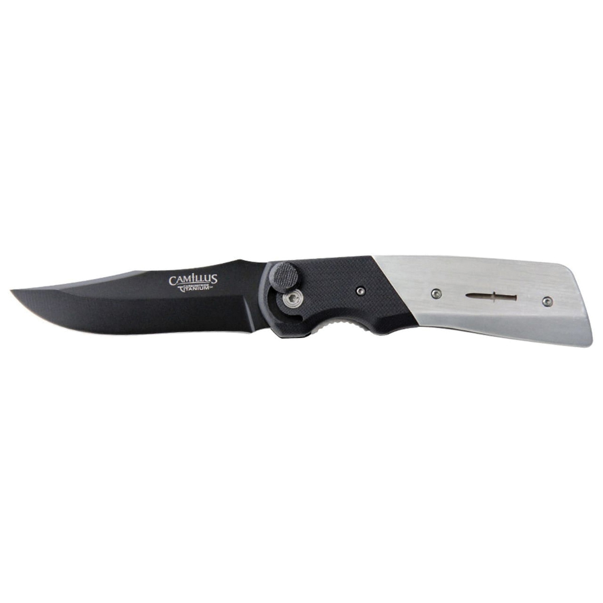 Camillus Cuda Bolt Folding Clip Point Knife, Silver - CAM-19080