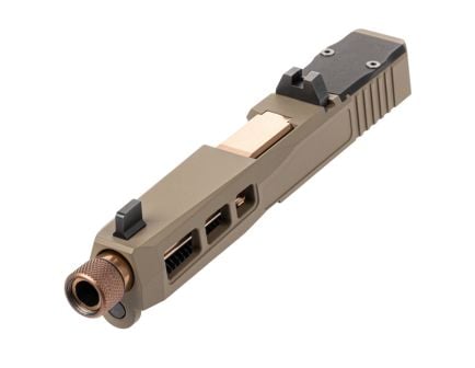 PSA Dagger Complete SW1 RMR Slide Assembly With Copper Threaded Barrel, Flat Dark Earth