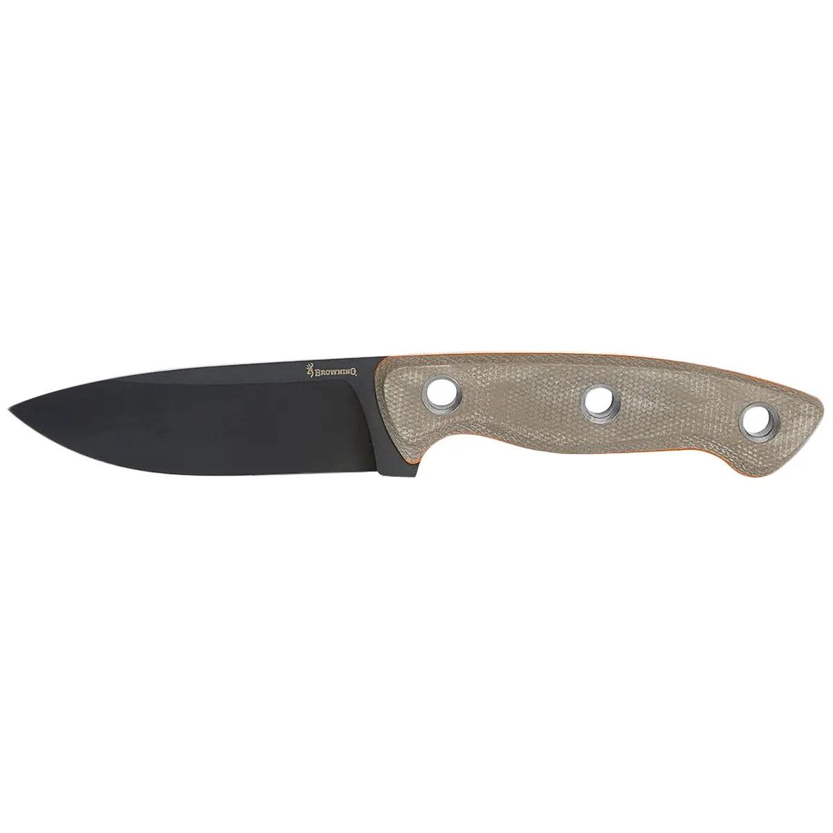 Browning Desolation Fixed Small Knife Drop Point Tan - Durable, Lightweight and Reliable Handle - 3220508B