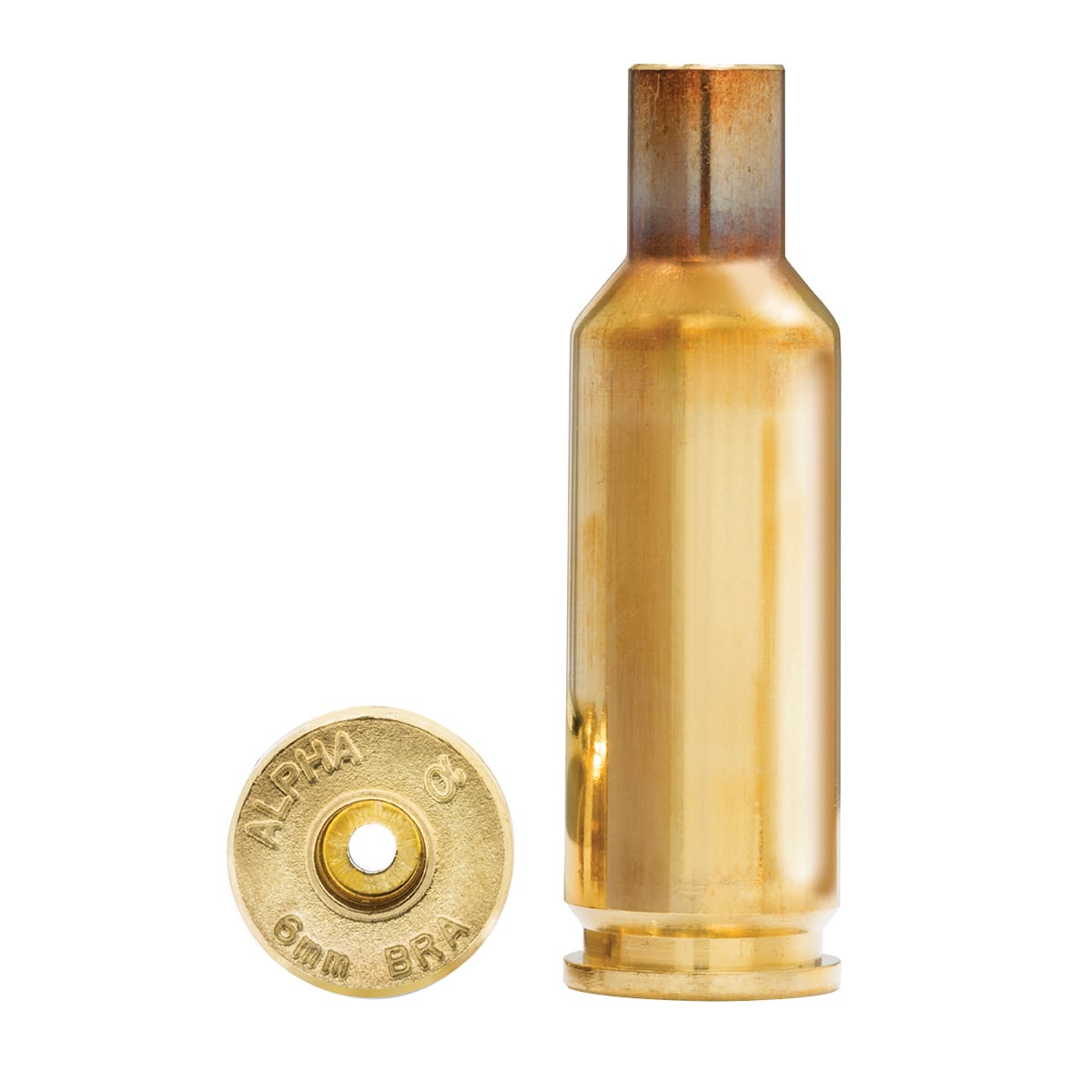 Alpha Munitions 6mm BRA Small Rifle Unprimed Brass Cartridge Case, 100rds