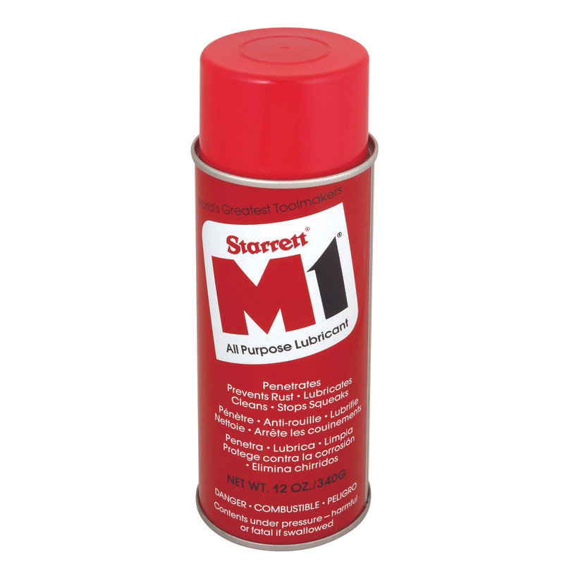 Starrett M1-95173 Lubricant, 12 oz Can Amber