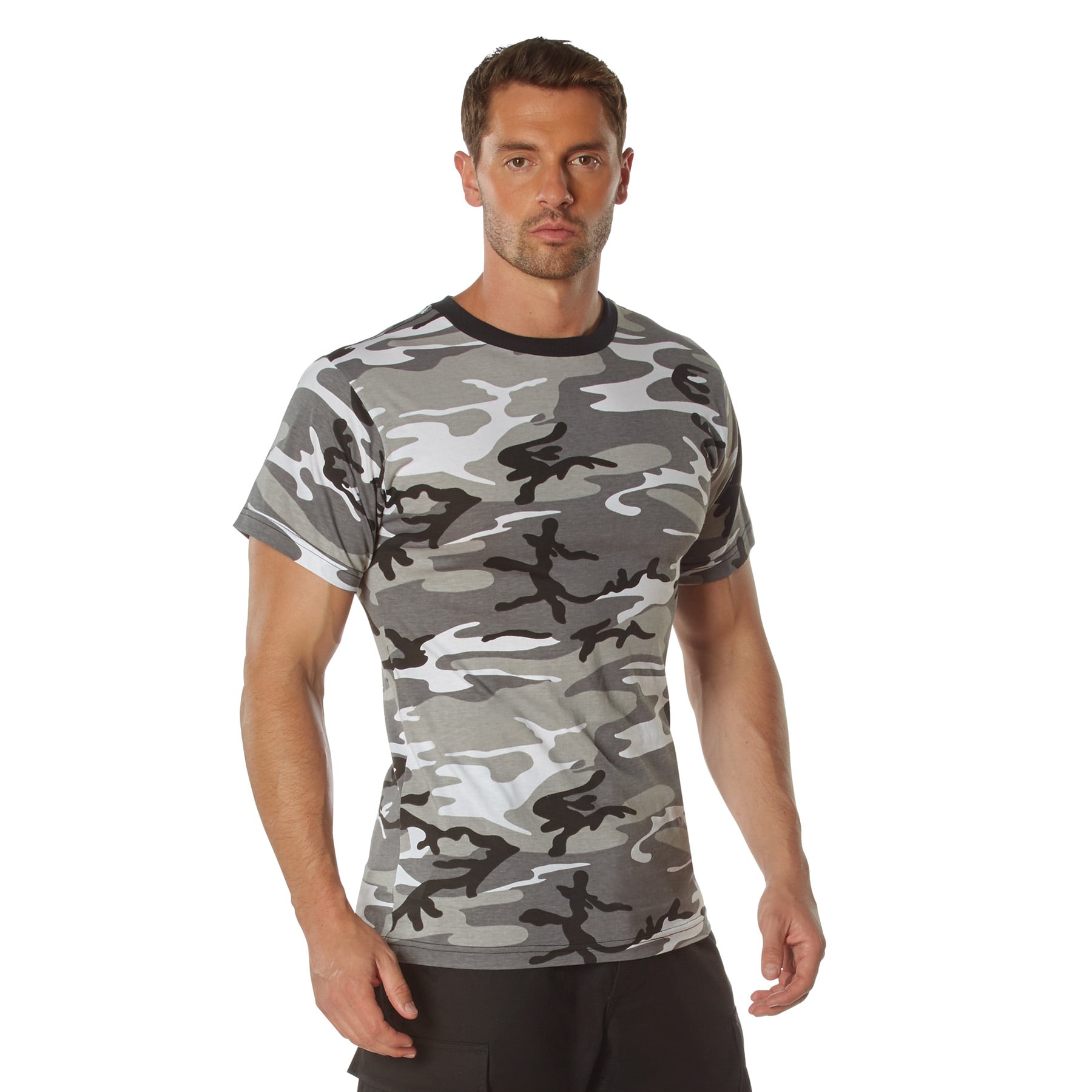 Rothco Camo 100 Cotton T-Shirt - City Camo, Large