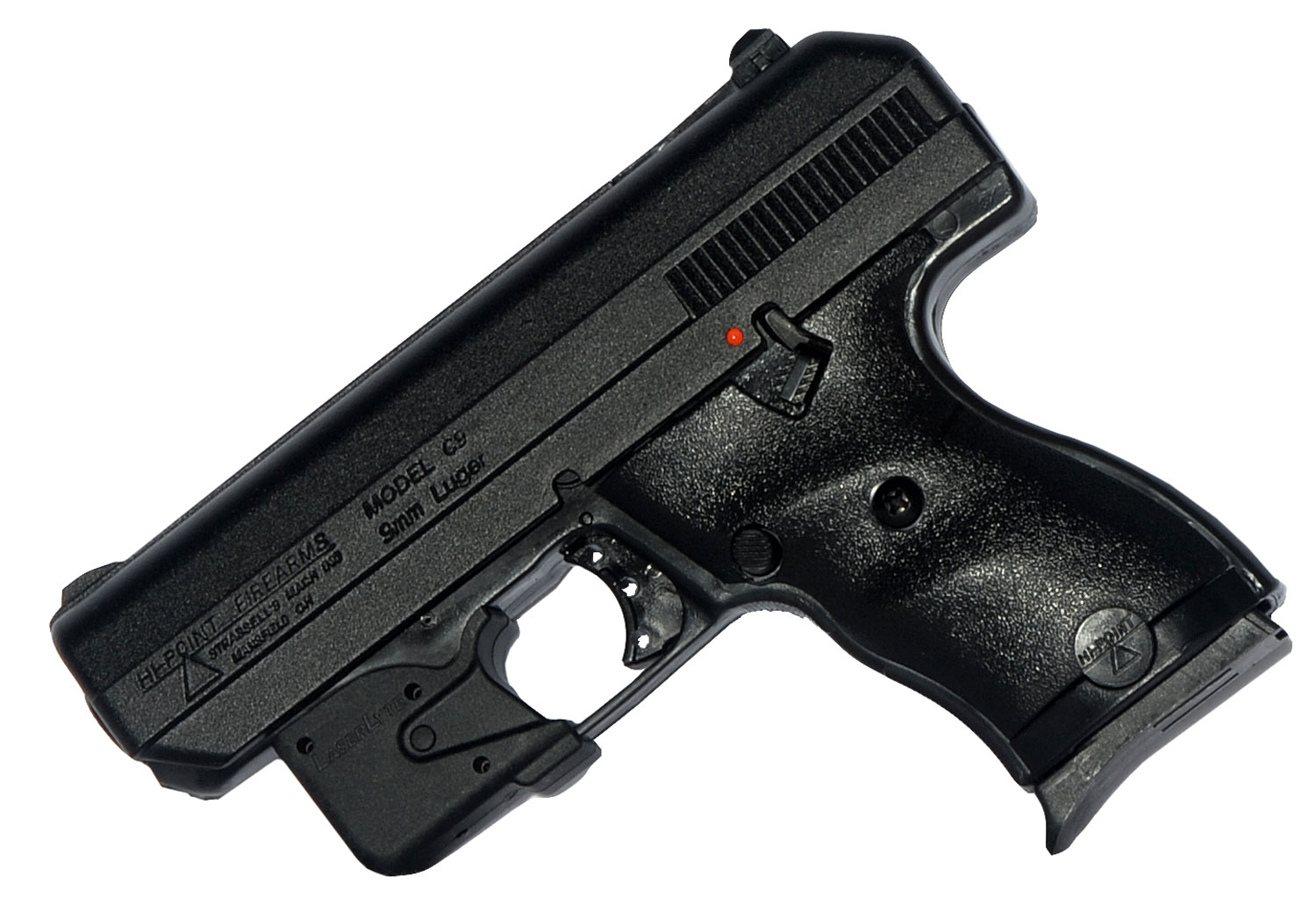 Hi-Point 9mm 8+1 Round Semi Auto Handgun, Black - 916LLTGM