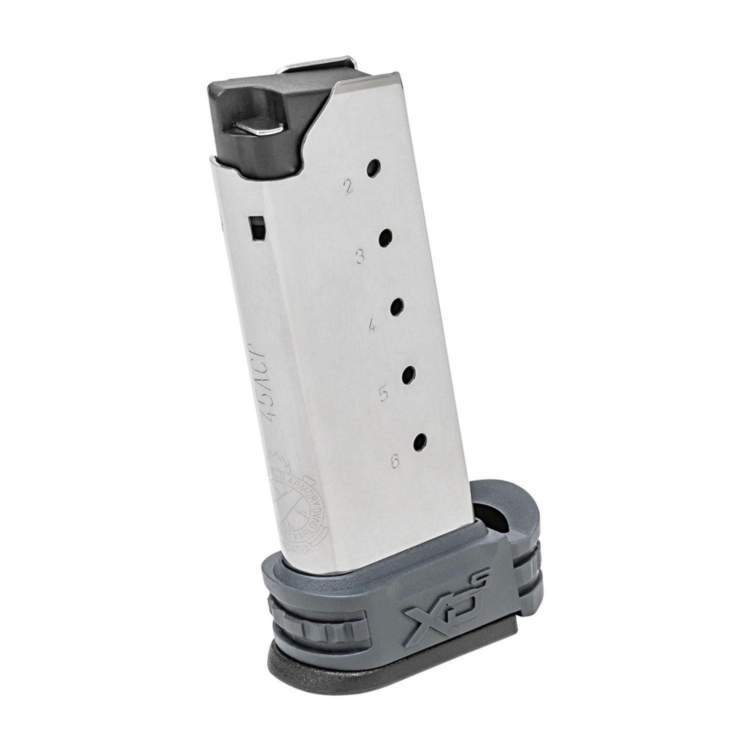 Springfield Armory 6rds .45 ACP Magazine, Gray - XDS5006Y