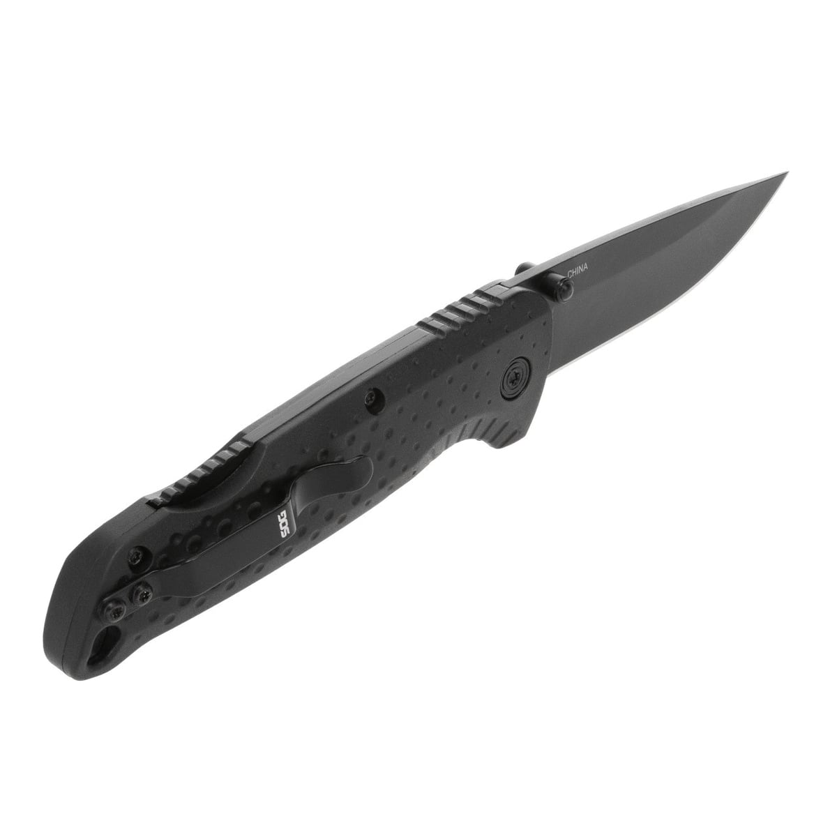 SOG Knives Adventurer LB Folding Knife Drop Point Black - Durable, Lightweight and Reliable Handle - SOG-13-11-01-43