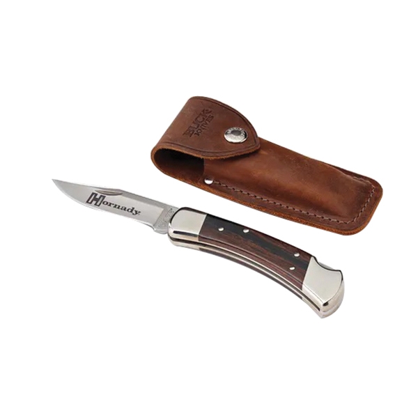 Hornady Buck 110 Folding Knife Drop Point, Brown - 99126