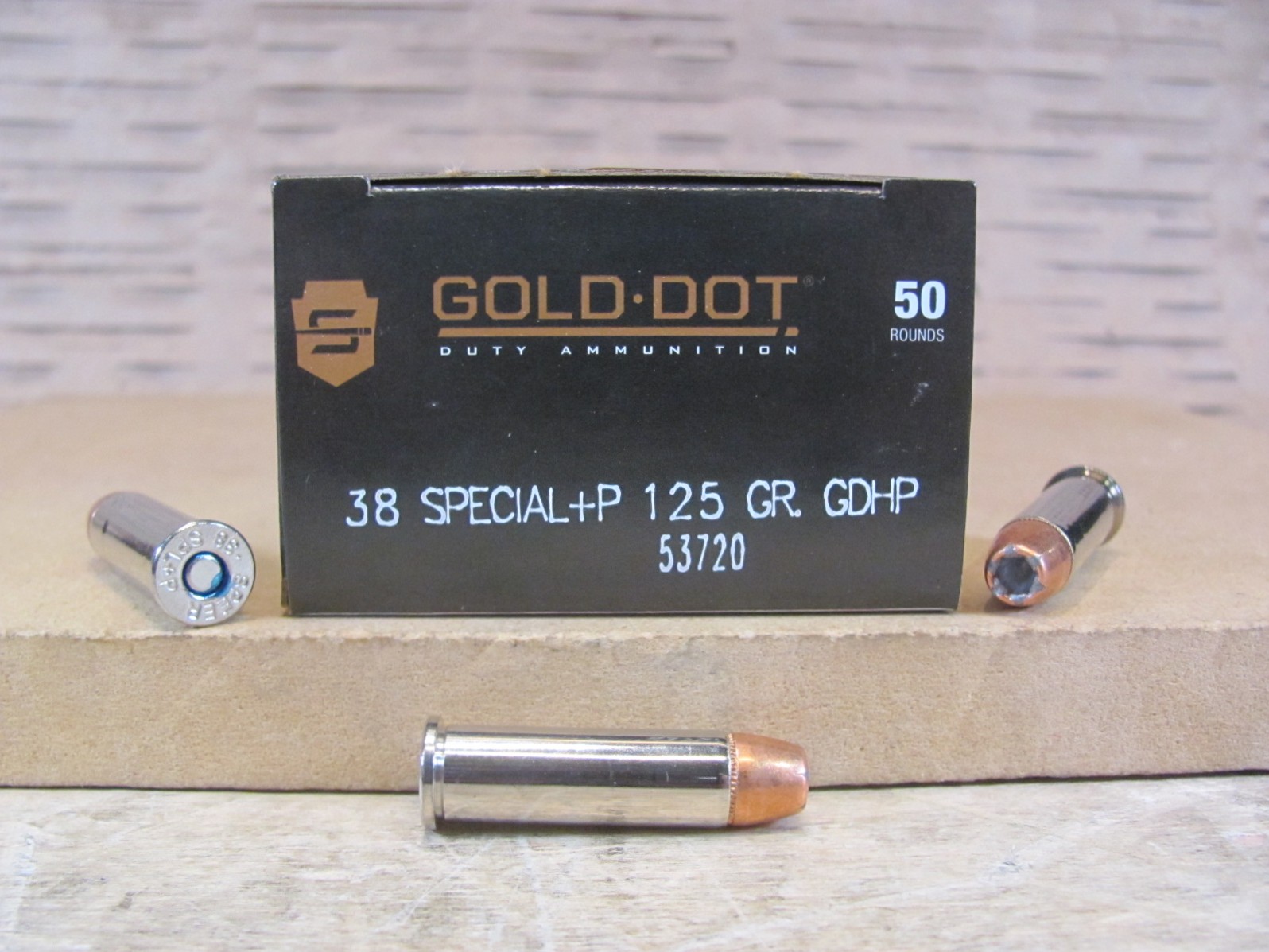 1000 Round Case- Speer Gold Dot 38 Special +P 125 Grain GDHP – 53720