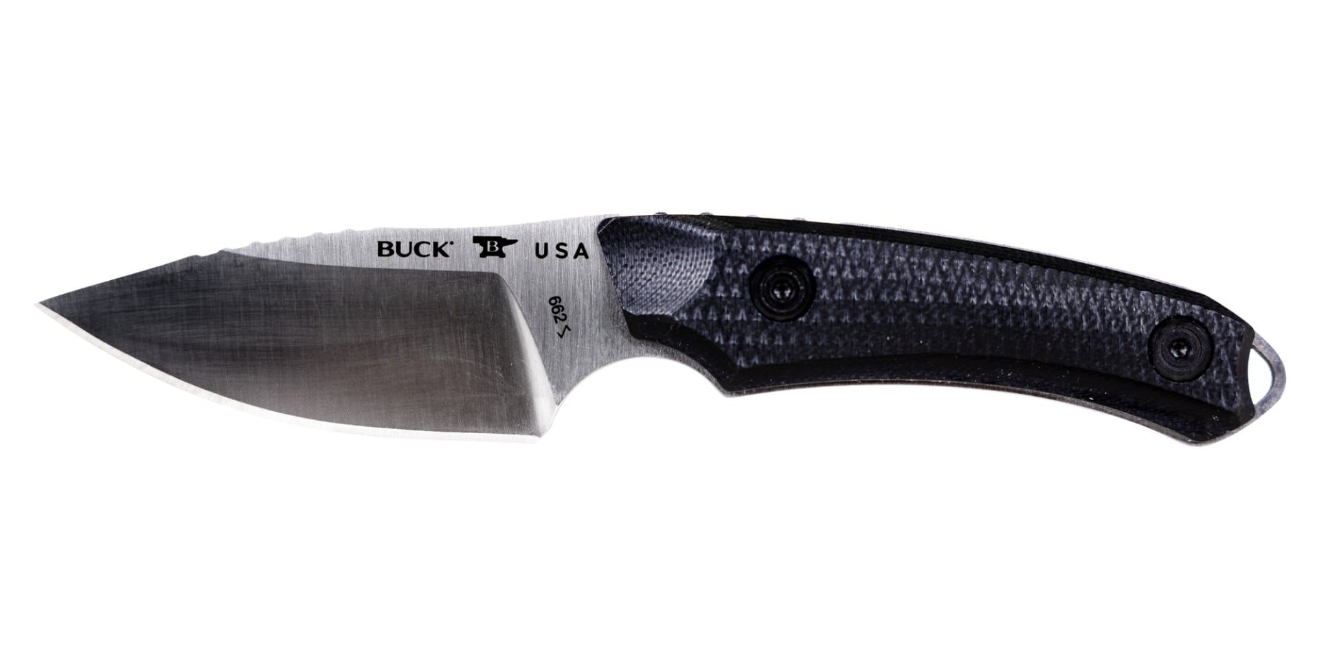 Buck Alpha Scout Elite Fixed Blade Drop Point Knife, Black - 0662BKS-B