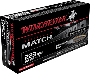 Winchester 223 Remington 69 Grain Sierra MatchKing BTHP