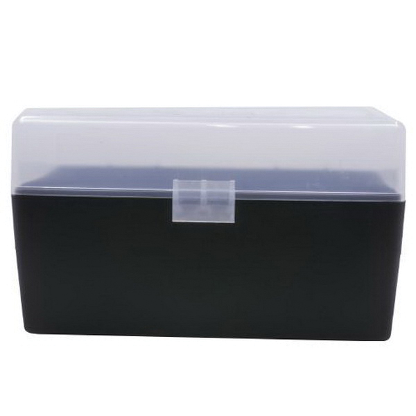 Berrys Bullets 409 50 Round Flip-Top Ammo Box, Clear/Black - 79314