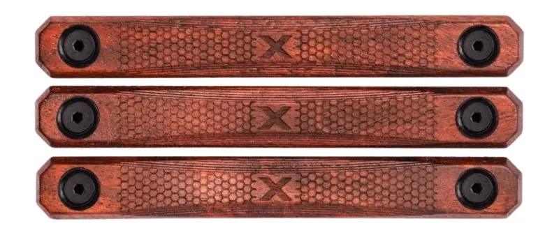 Woox SH.MLK004.S3 M-LOK Rail Covers 3 Slot American Walnut 4.88" Long