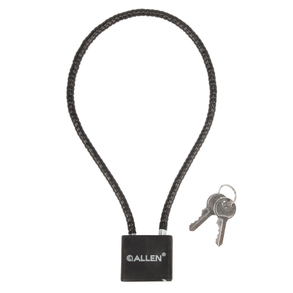 Allen 15" x 1.50" x 1" Cable Lock, Black