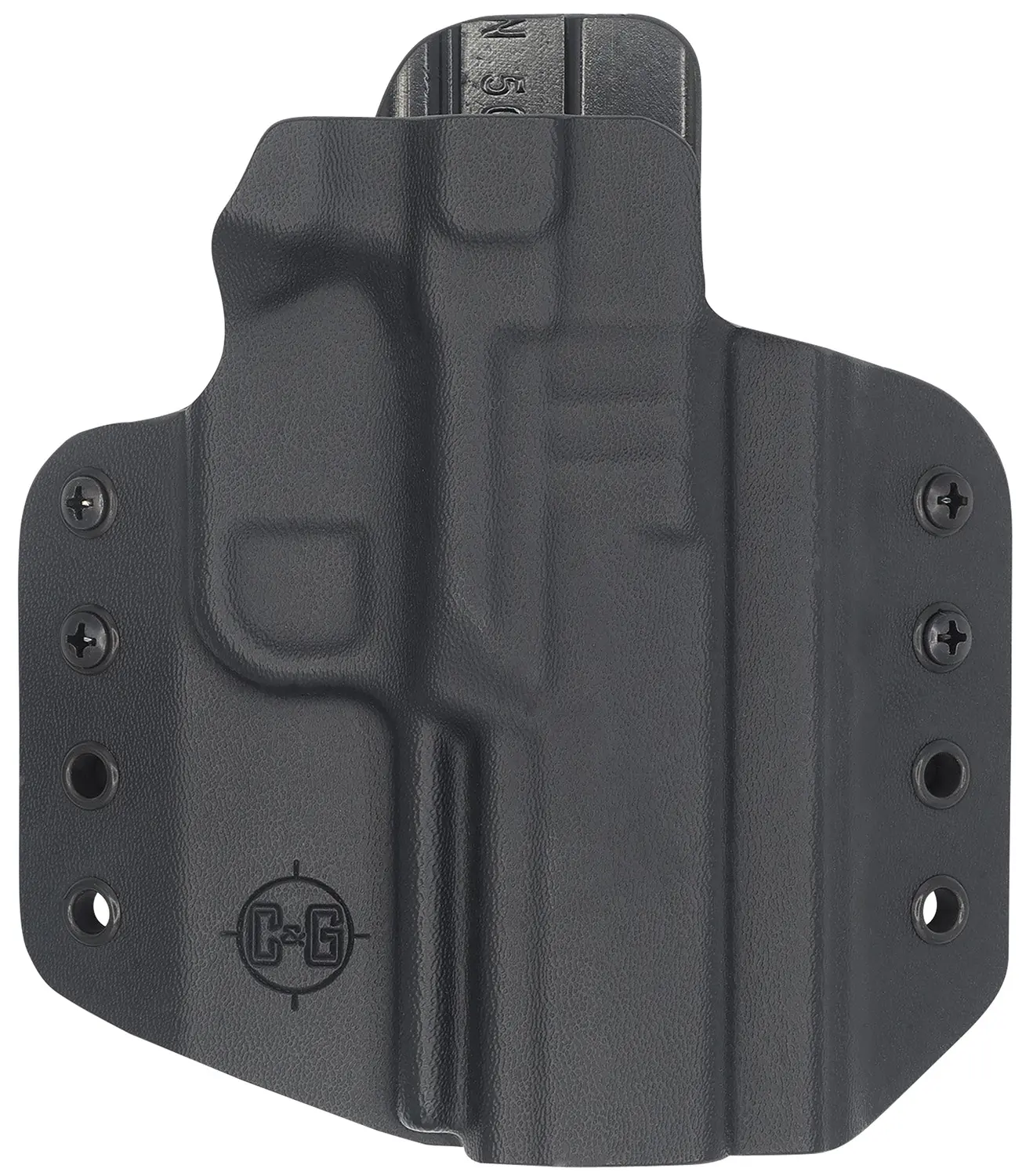 C Holsters 1696100 Covert OWB Black Kydex Belt Loop Fits FN 509/T Right Hand