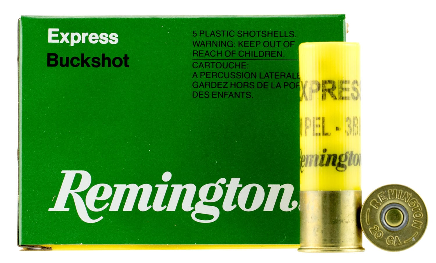 Remington Ammunition 20B3 Express  20 Gauge 2.75in 20 Pellets 3 Buck Shot 5 Bx 50 Cs
