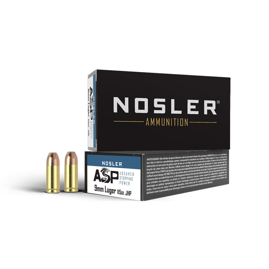 Nosler Match Grade Handgun Ammunition 9mm 115 gr. HG JHP 50 rd. - No Credit Card Fees - Low, flat rate shipping