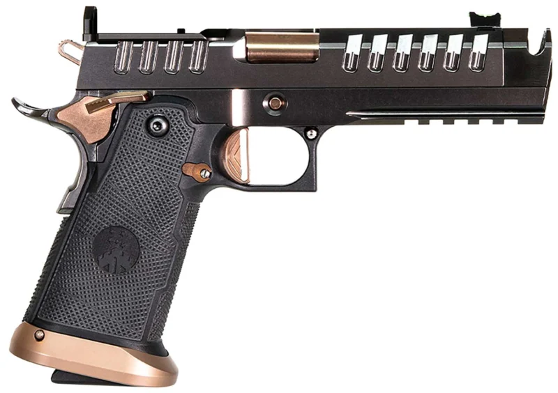 WATCHTOWER FIREARMS APACHE HGA 9MM 4.6IN BBL ADJ SIGHTS GRAPHITE/COPPER 17RD 20RD MAG OC