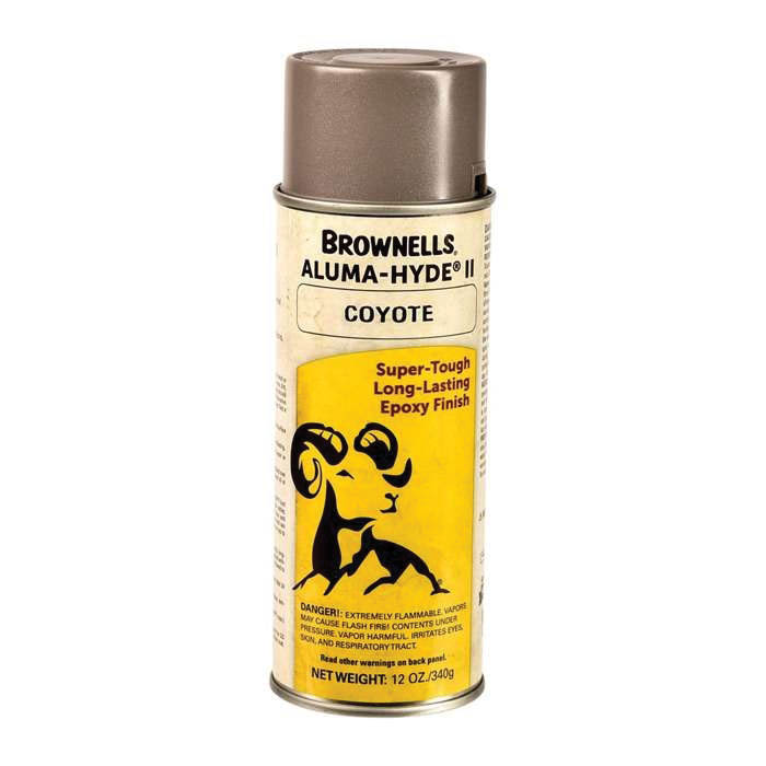 Brownells Aluma-Hyde II Epoxy Based Finish Spray, 12 oz Aerosol Coyote Brown