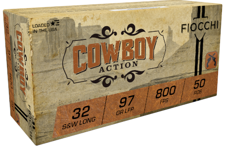 Fiocchi Cowboy Action .32 S&W Long 97gr LFP Ammo, 50rds - 32SWLL