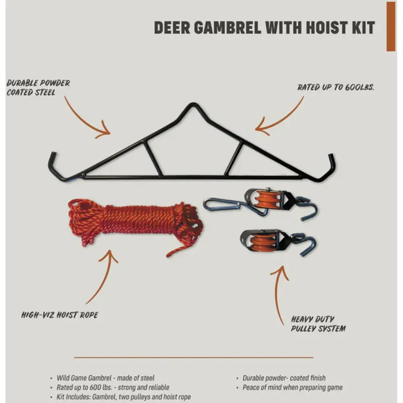 Half Rack Gambrel Hoist 600lb