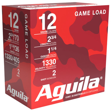 Aguila Birdshot High Velocity 12 Gauge 2.75" 1 1/4 oz 2 Shot