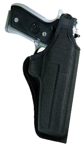Bianchi 7001 Thumbsnap Right Hand 4" Colt King Cobra Hip Holster w/ Thumbsnap Closure, Textured Black - 17743