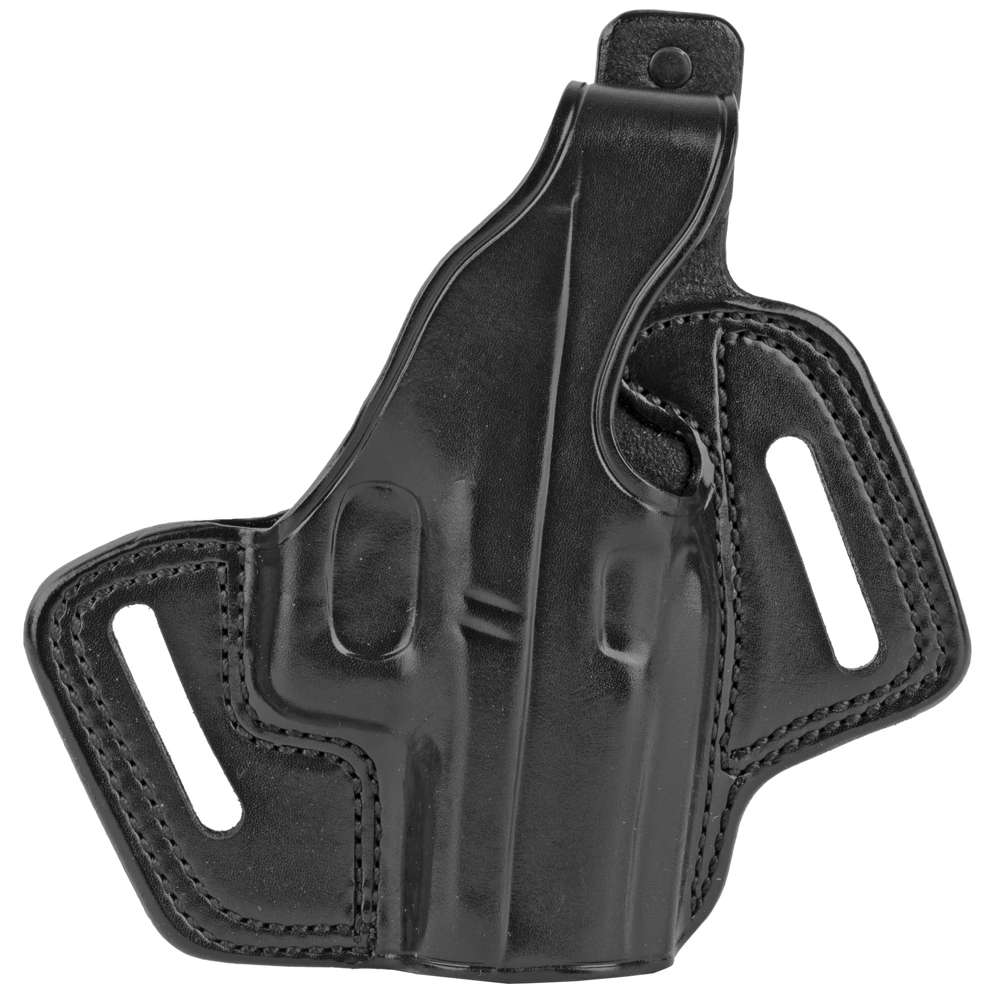 Galco Fletch High Ride Belt Holster, Fits For GLOCK 43, 43X, Right Hand, Black Leather