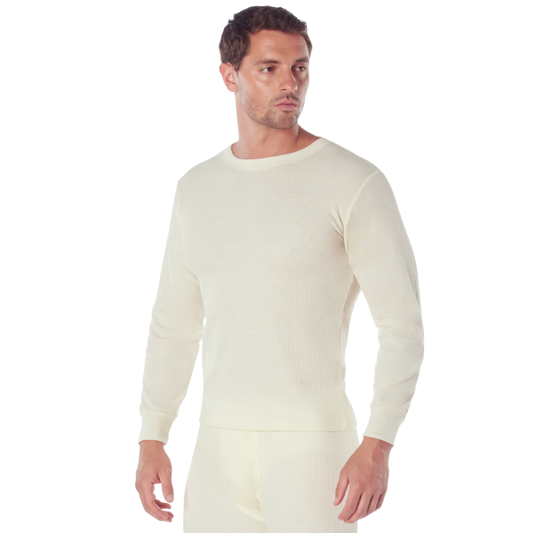 Rothco Thermal Knit Underwear Top - Natural, X-Large