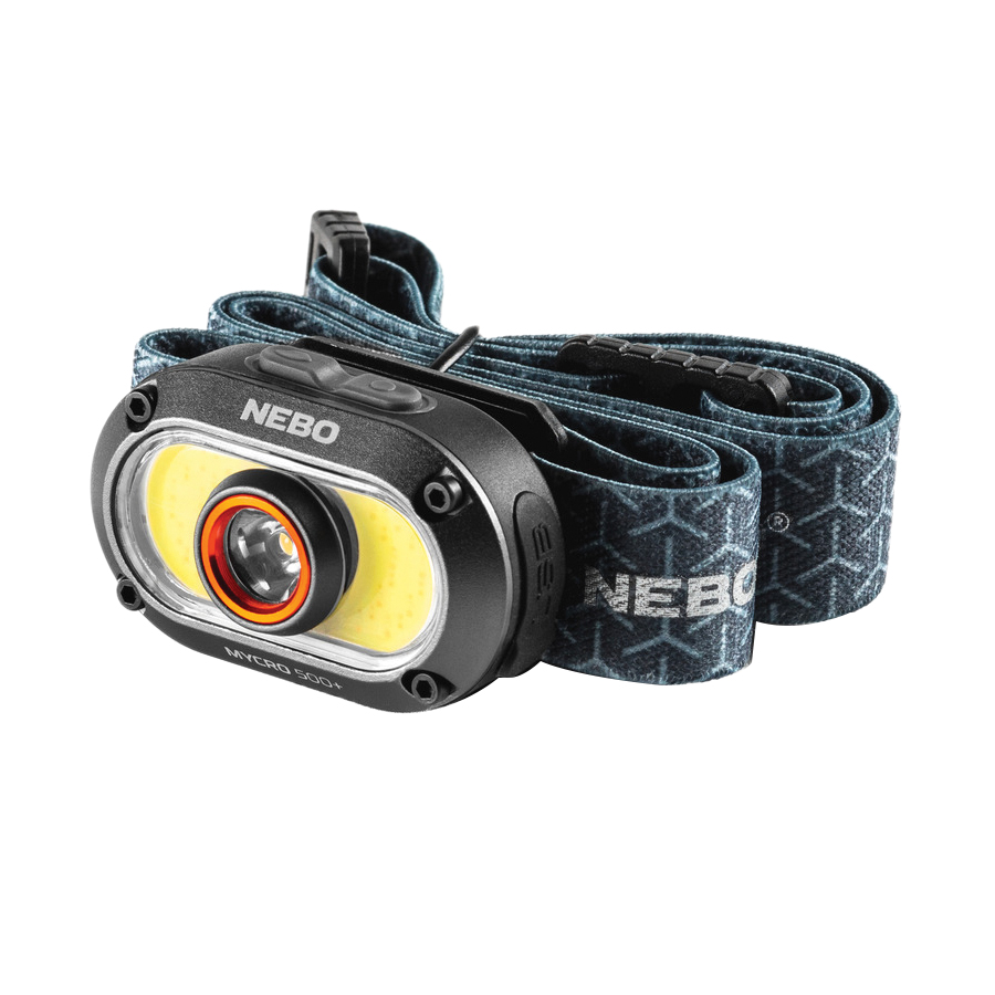 NEBO Mycro 500+ Headlamp - 200 lm Versatile Headlamp with Enhanced Brightness - NEB-HLP-1005