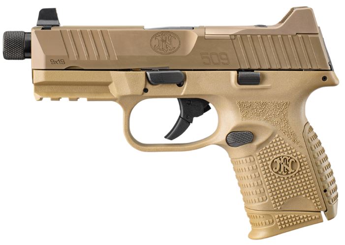 FN 509C Tactical 9mm Pistol 24rd 4.32", FDE - 66-100780