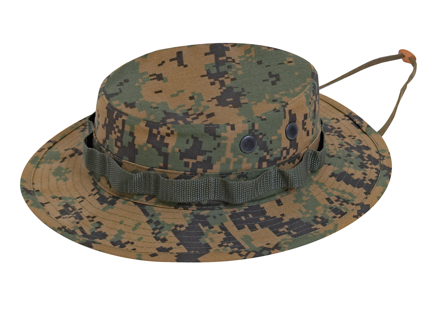 Rothco Digital Camo Boonie Hat - Woodland Digital Camo, Head Size 7
