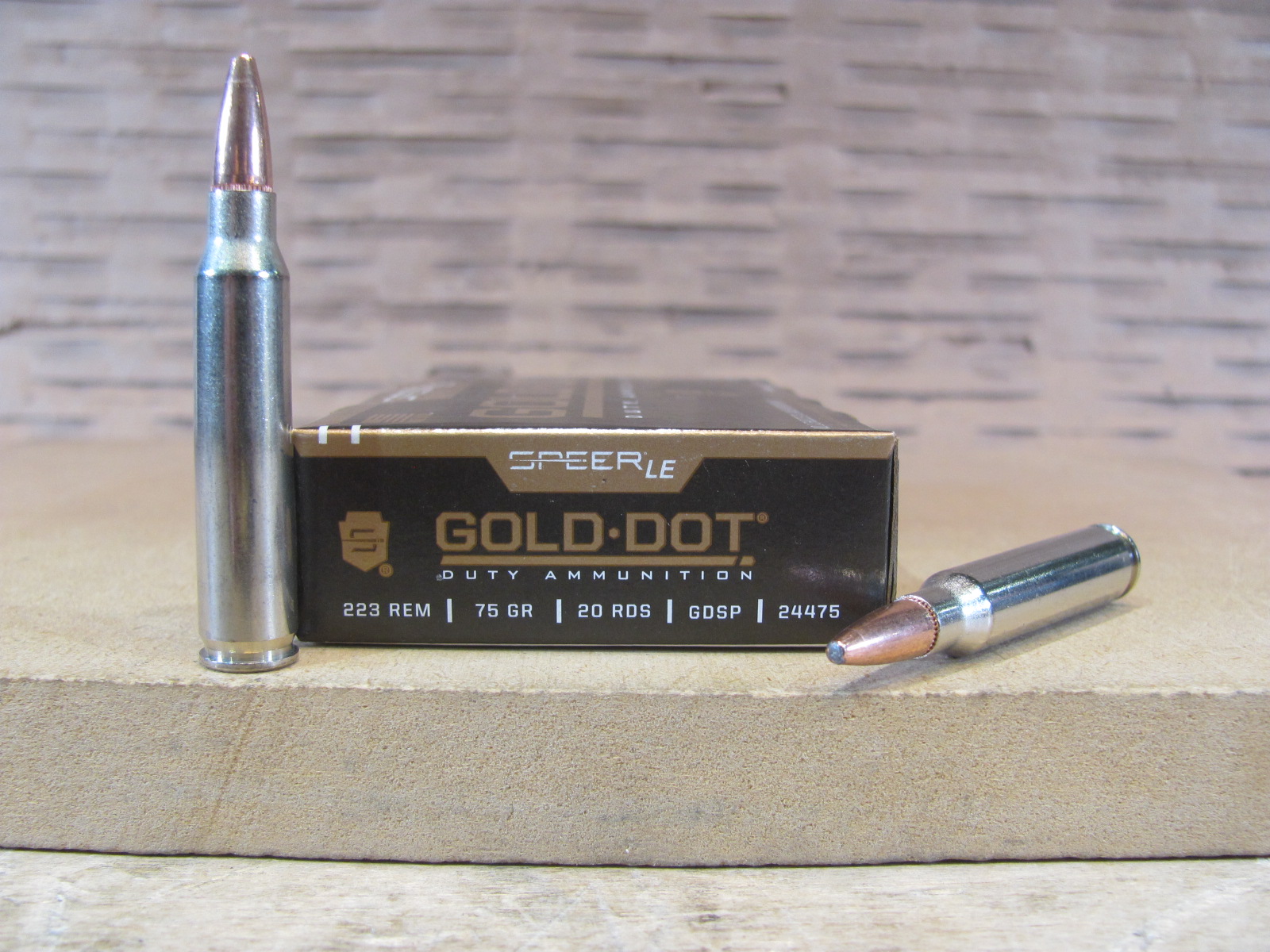 500 Round Case – 223 Rem 75 Grain Speer Gold Dot Soft Point Ammo – 24475
